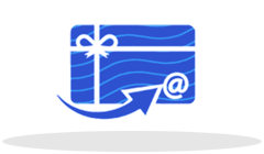 Illustration of gift cards available to purchase